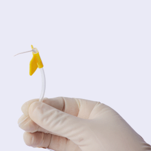 Aguja de Huber con Línea de Conexión